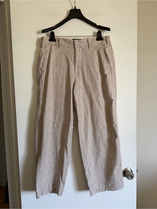Abercrombie & Fitch Other - Abercrombie & Fitch Men’s Beige ‘Baggy’ Cotton Linen Pants size 32X30 EUC
